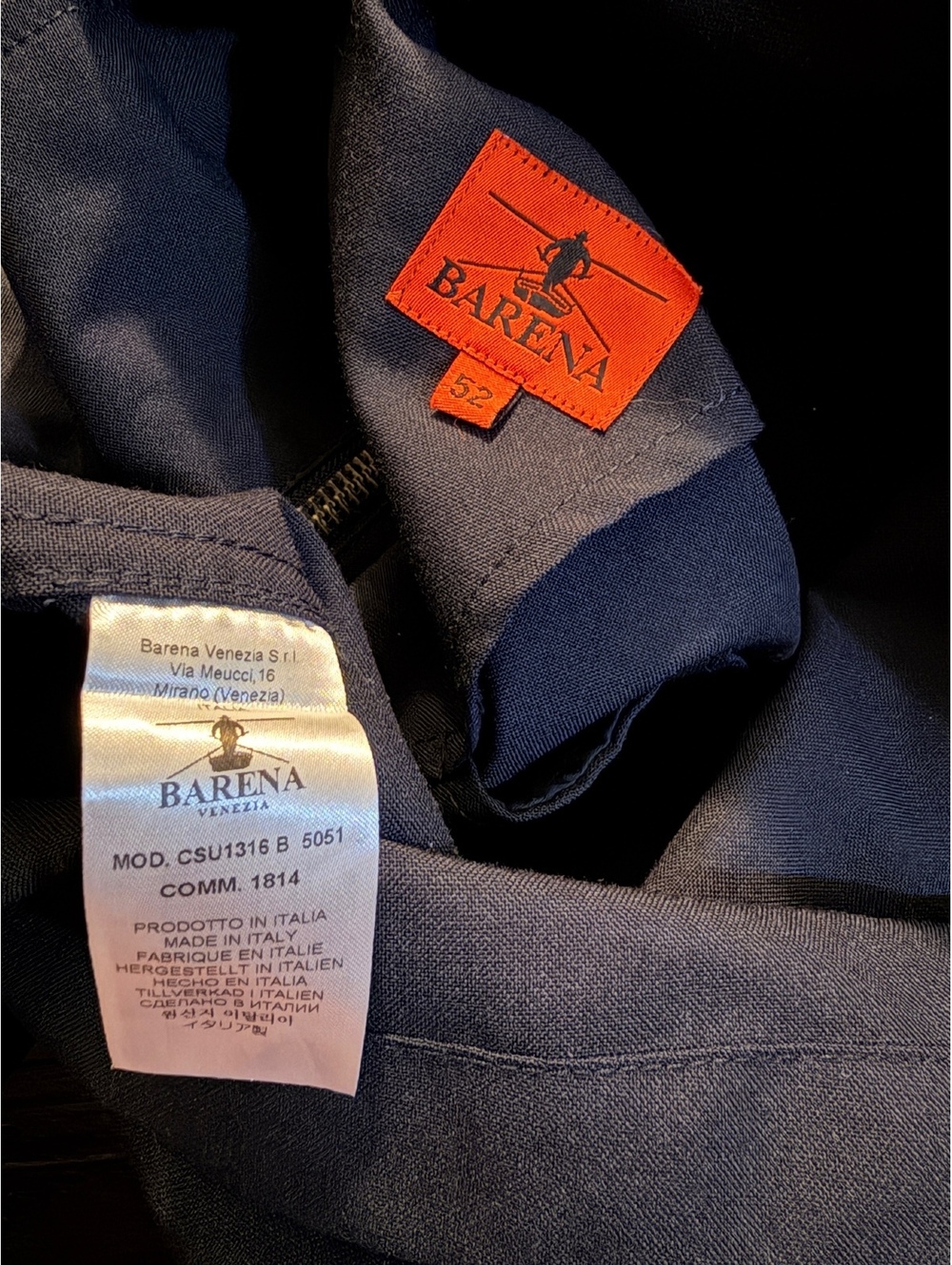 Barena Venezia Virgin Wool Blend Bomber Jacket - Picture 3 of 7